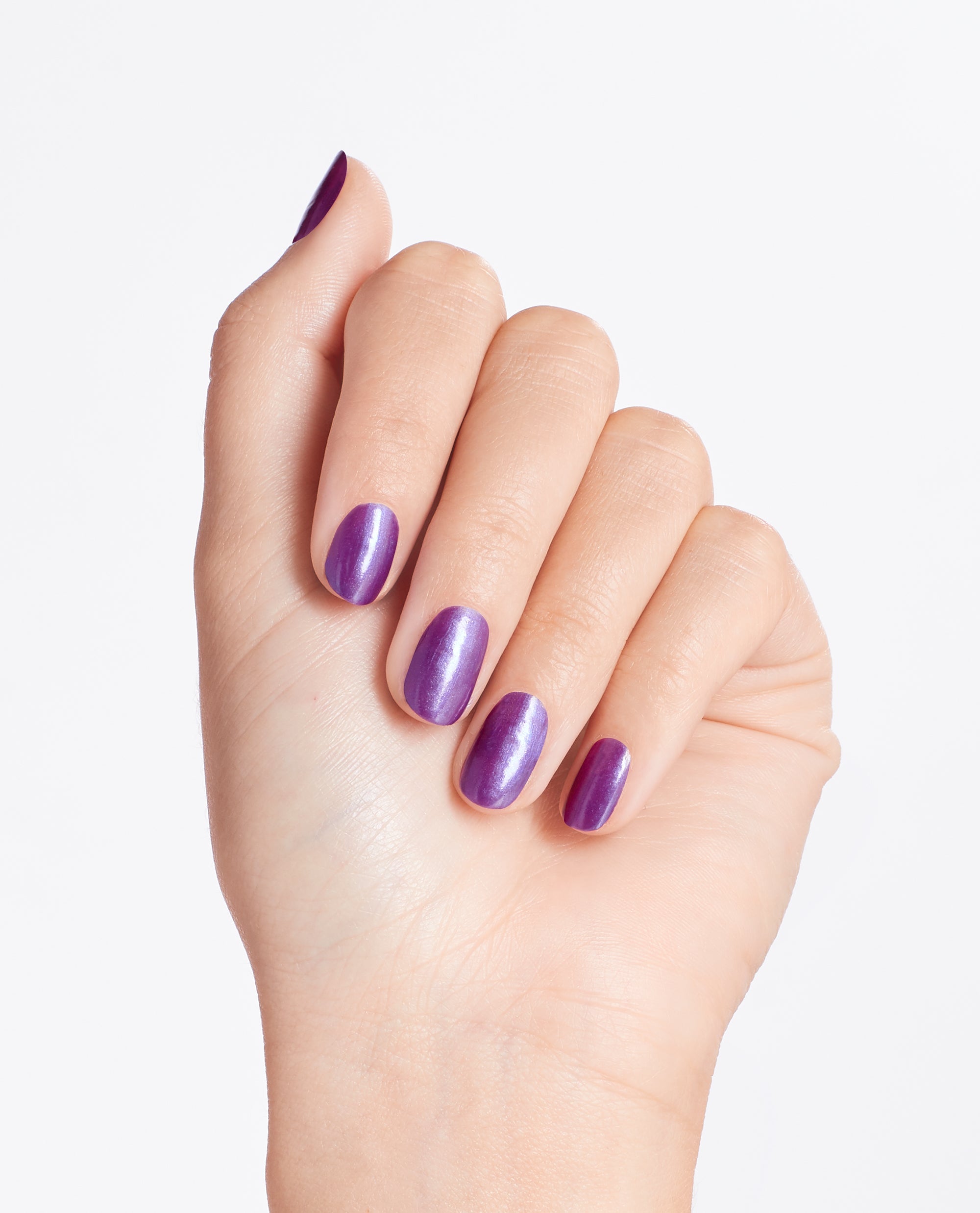 OPI Samurai Breaks a Nail Purple Nail Polish Mani