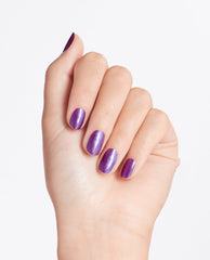 OPI Samurai Breaks a Nail Purple Nail Polish Mani