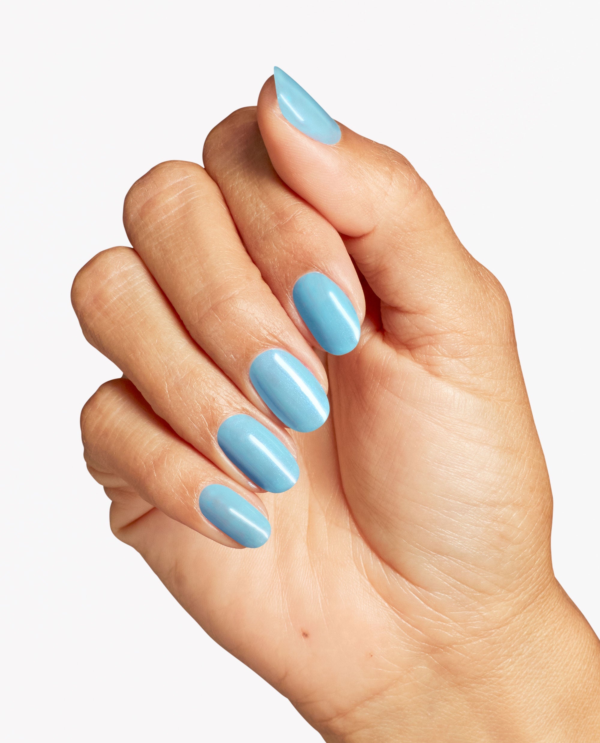 Sea Me Now Blue Shimmer Long Lasting Nail Polish Mani
