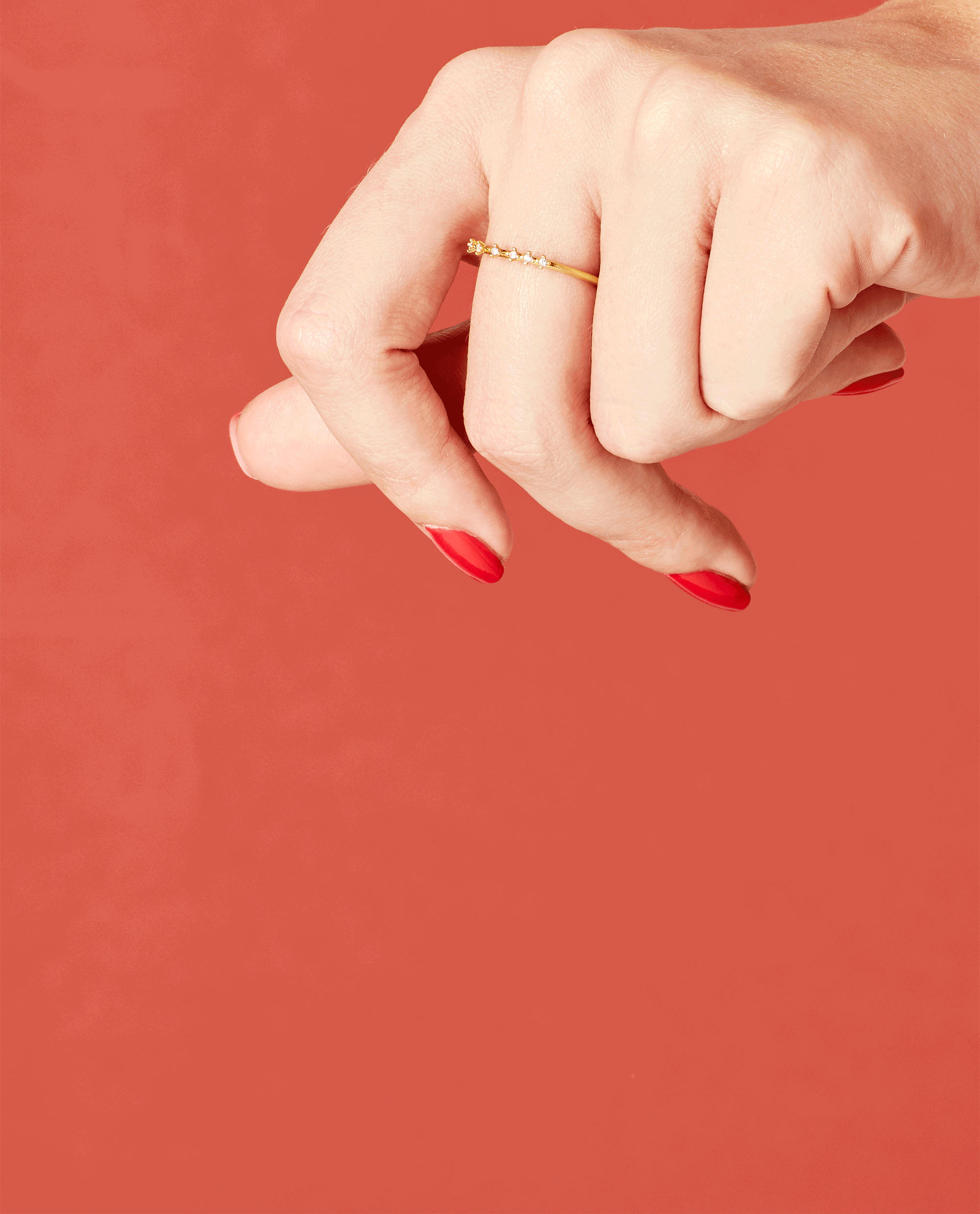 OPI She's a Bad Muffuletta! Red Nail Polish GIF