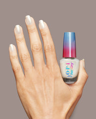 Snow Time Like the Present Quick-Dry Nail Polish Hand & Bottle