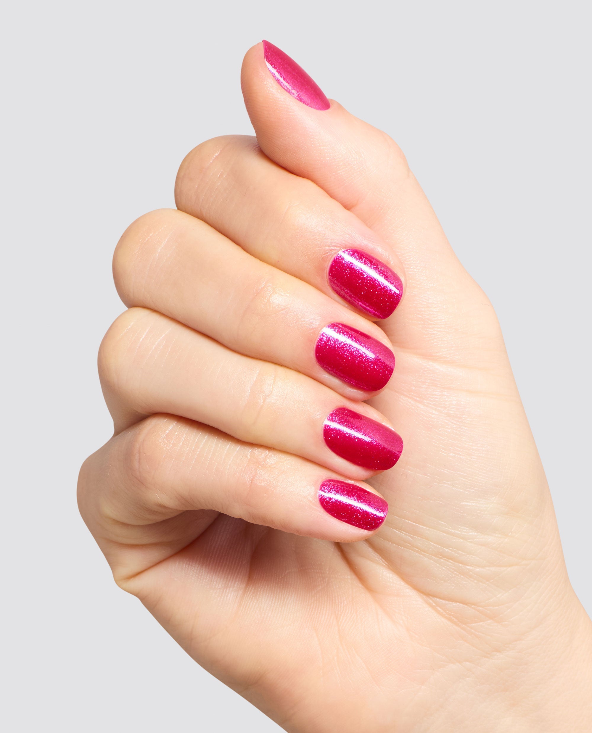 Solar Crush Pink-Blue Shimmer Quick-Dry Nail Polish Mani