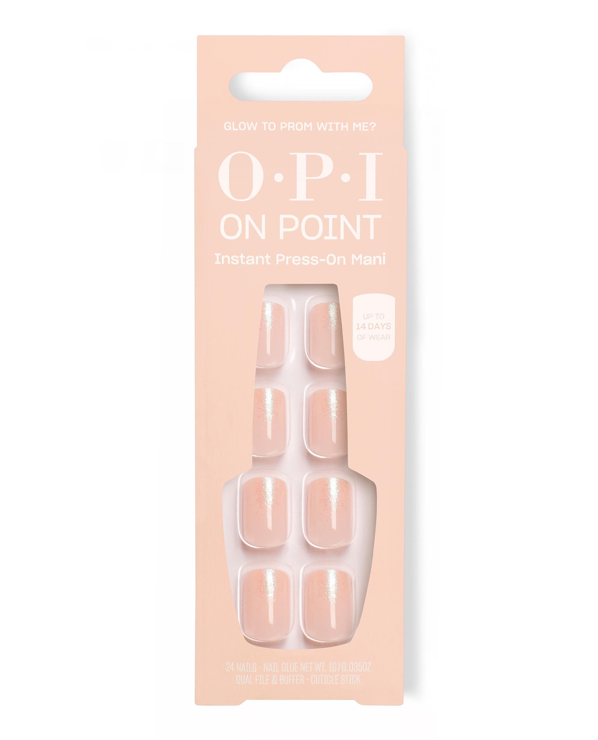 OPI Glow to Prom With Me? On Point Press-On Nails