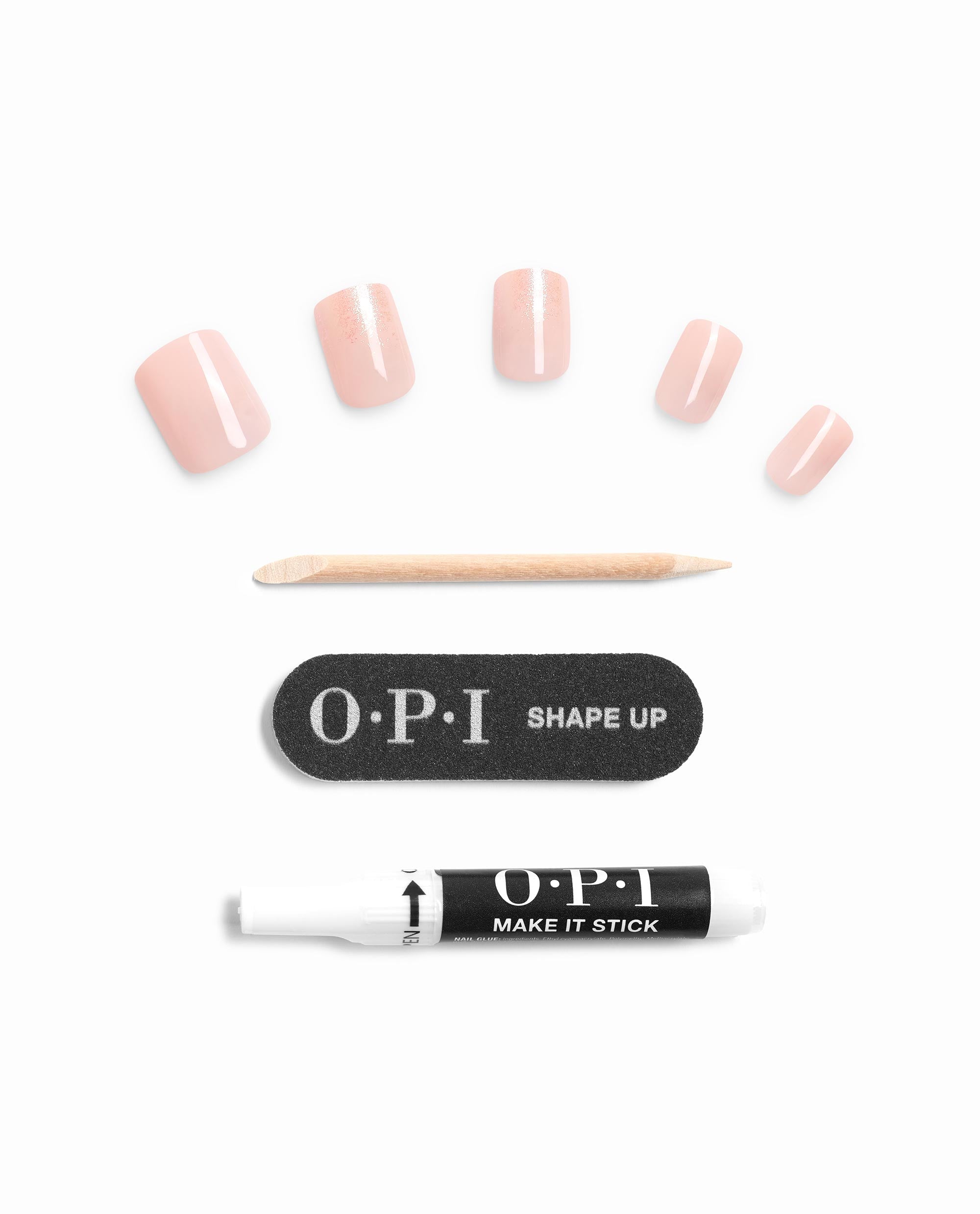 OPI Glow to Prom With Me? On Point Press-On Nails Contents