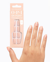 OPI Glow to Prom With Me? On Point Press-On Nails Hand and Product