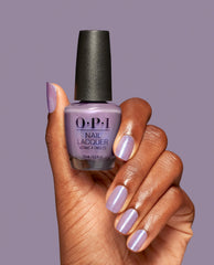 Grape Escape Nail Polish Hand and Bottle
