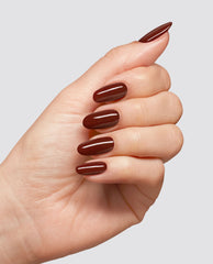Star-zipan on the Tree Brown Gel Nail Polish Mani