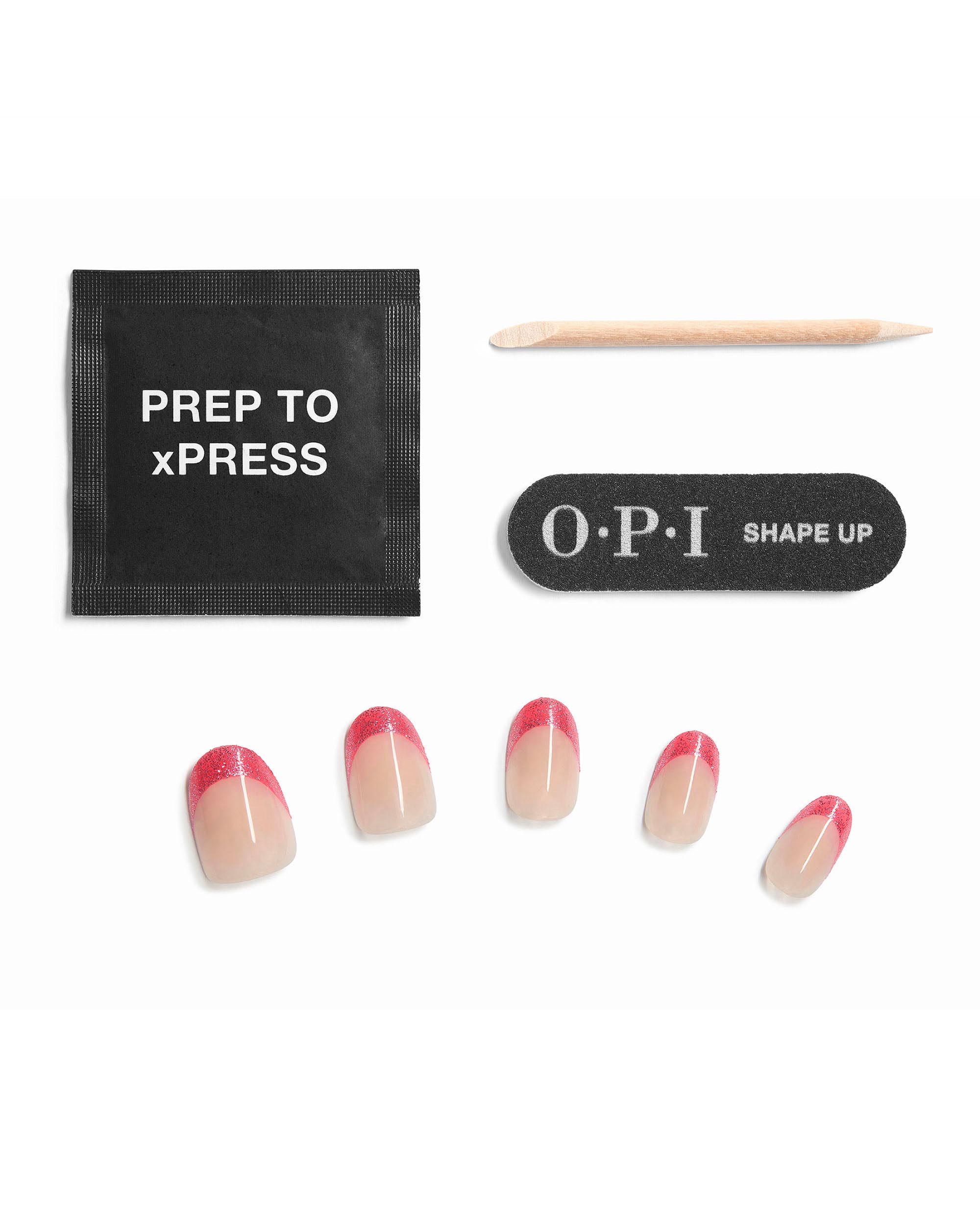 Stardust Yourself Off Sparkly Pink Tipped Press-On Nails Contents