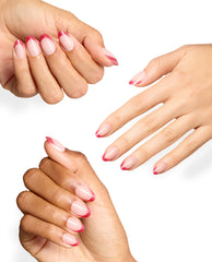 Stardust Yourself Off Sparkly Pink Tipped Press-On Nails Mani