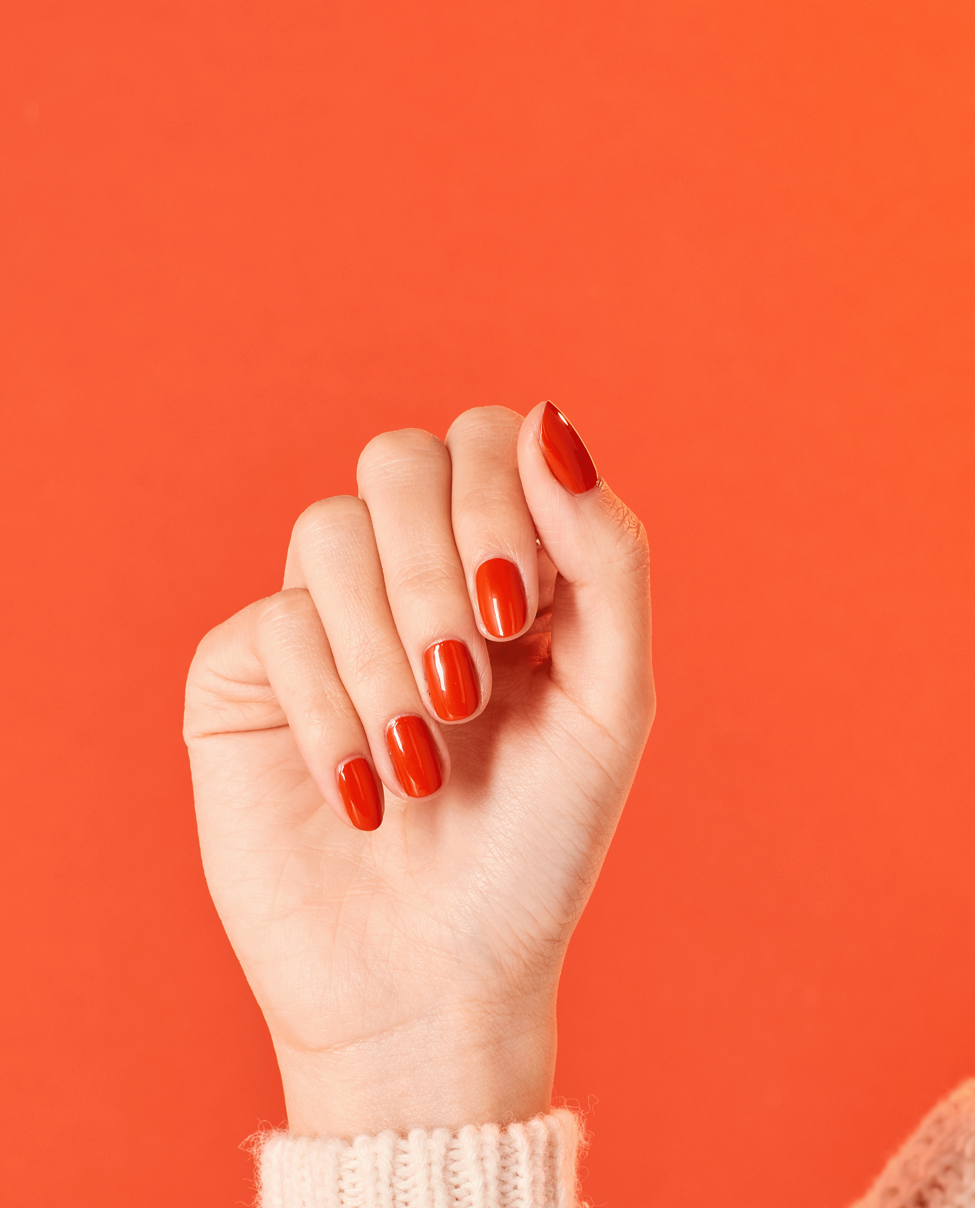 OPI Suzi Needs a Loch-smith Orange Dipping Powder GIF