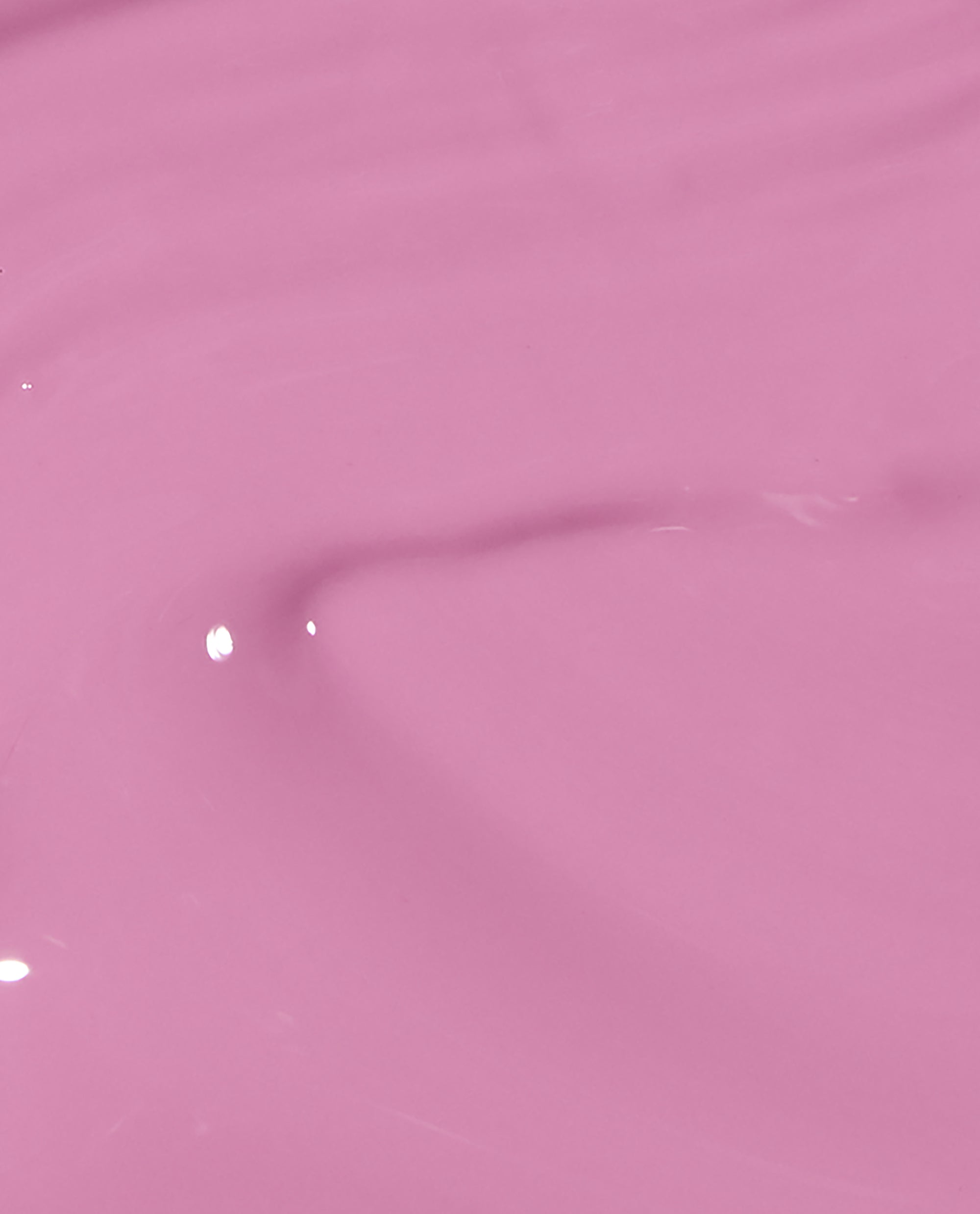 Glossy swatch of Suzi Will Quechua Later! OPI nail polish, showing smooth, creamy medium pink nail lacquer with subtle ripples and shine in a close-up studio shot.