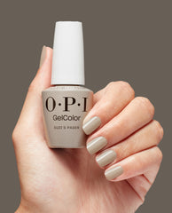 Suzi's Pager Gel Nail Polish Hand and Bottle