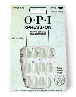 OPI Taurus-t Me Green Press On Nails -pack_shot