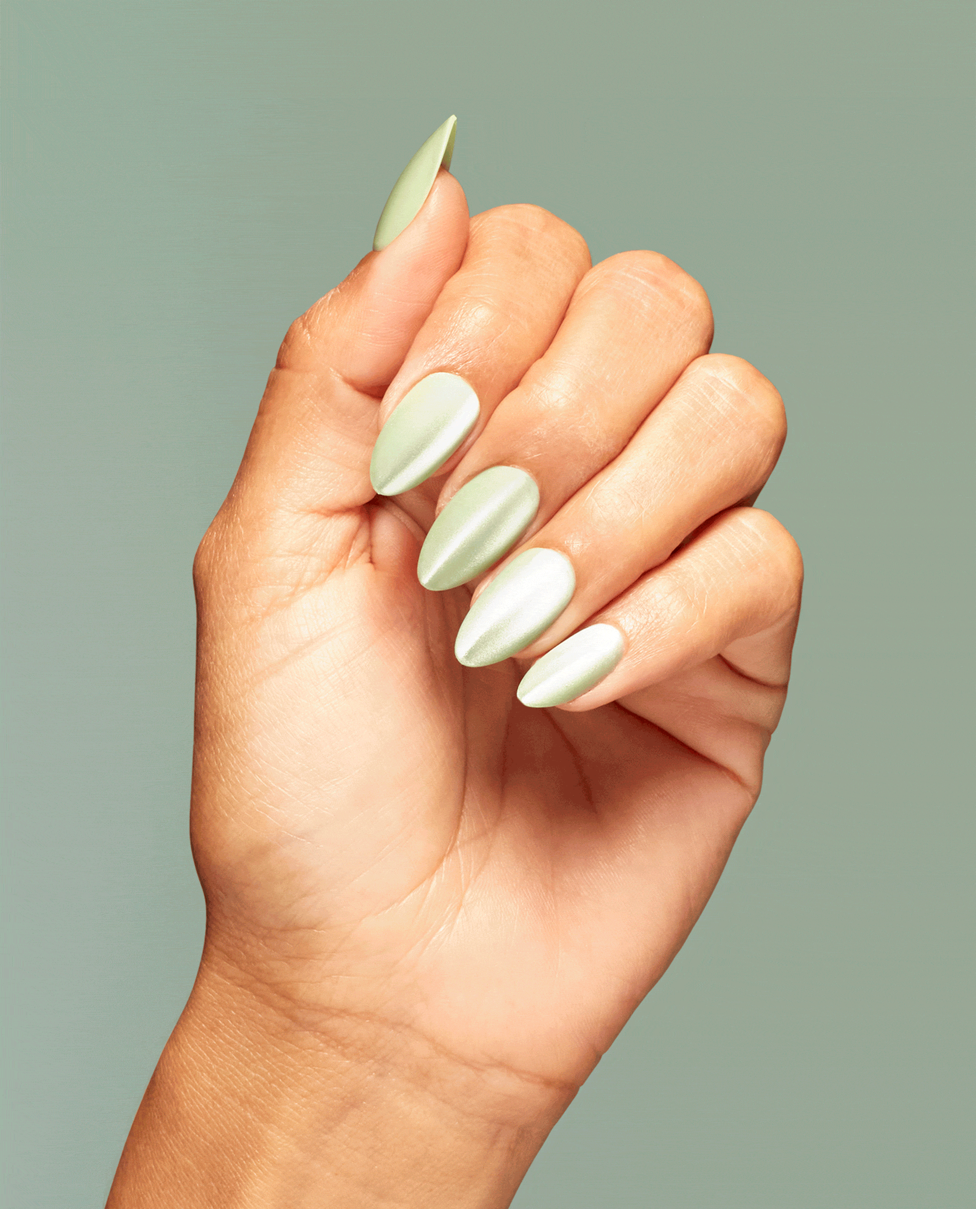 OPI Taurus-t Me Green Press On Nails GIF