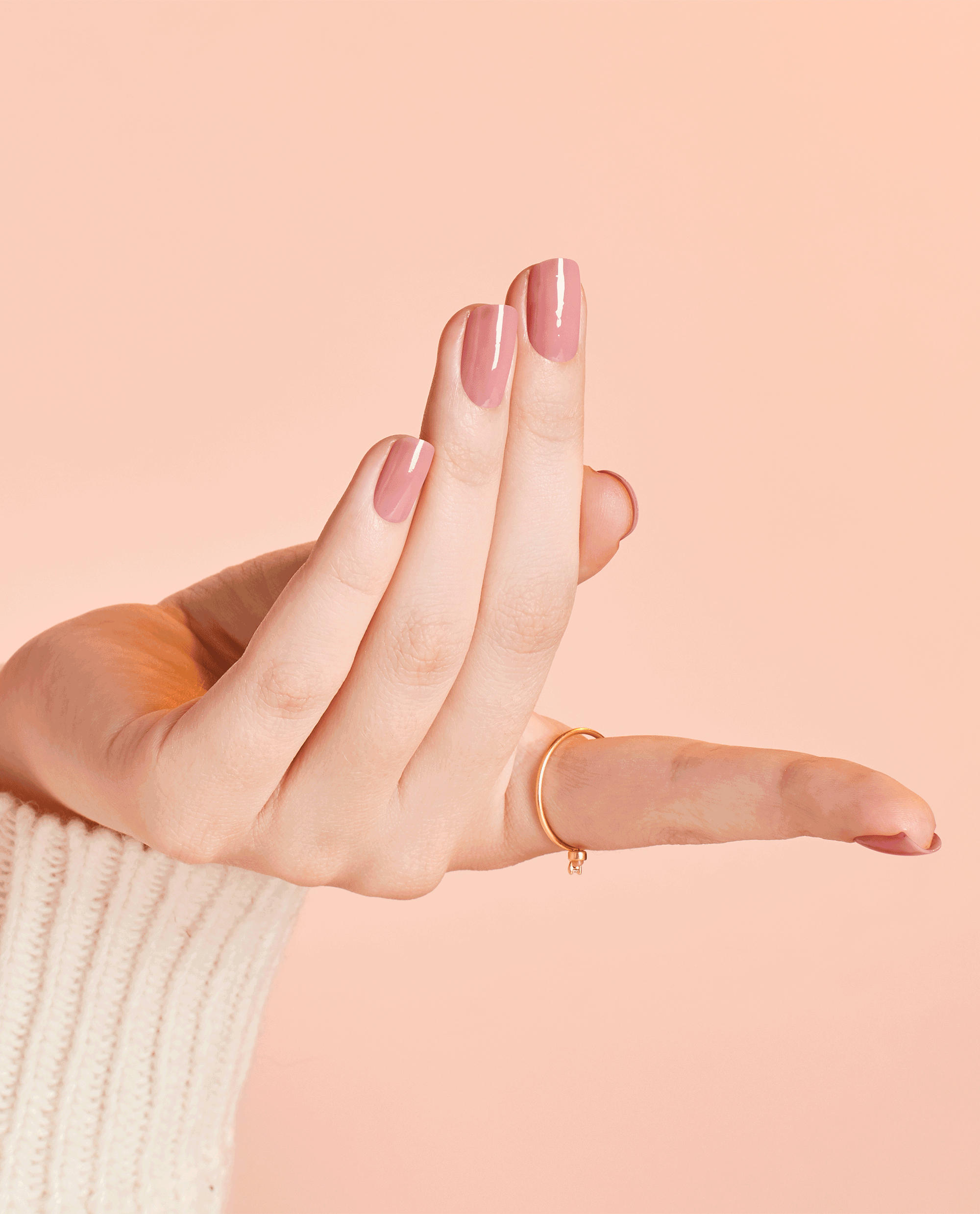 OPI Passion Pink Gel Nail Polish GIF