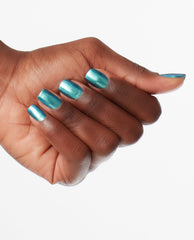 OPI This Color's Making Waves Blue Nail Polish Mani