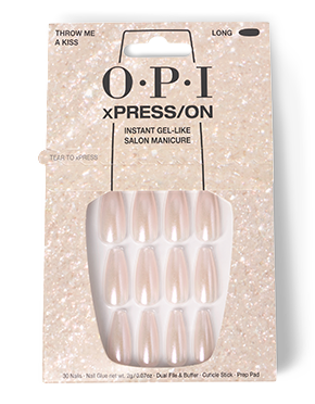 OPI Throw Me a Kiss - Long Pink Press-on Nails -pack_shot