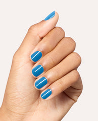 Up Up and Ablaze Bold Blue Nail Polish Mani