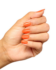 Your Zestination Awaits Zesty Orange Nail Dip Powder Mani